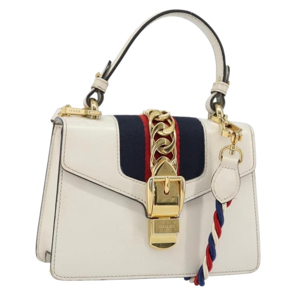 Gucci Sherry Line Hand Bag Leather 2Way #359446G93B